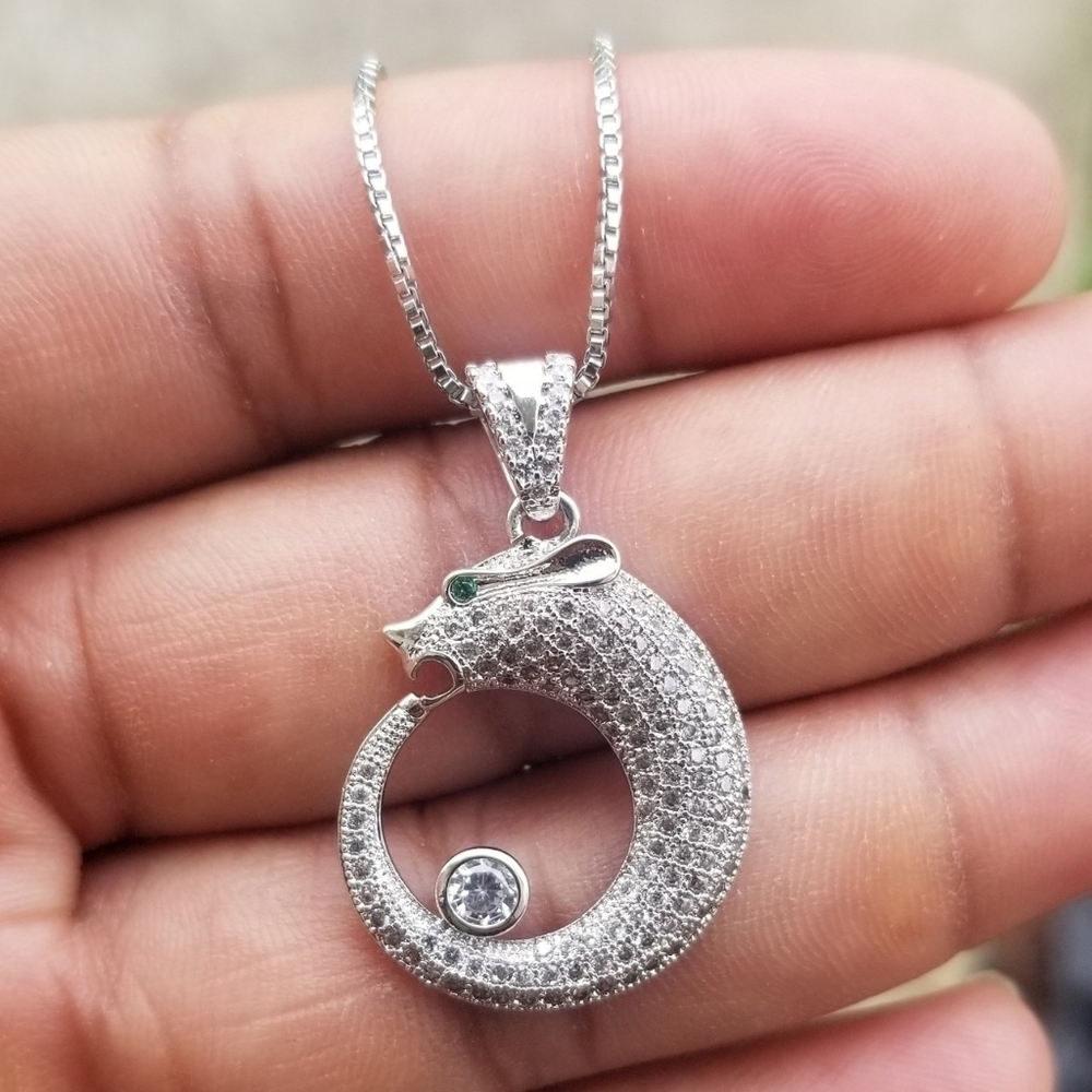 Silver plated charm